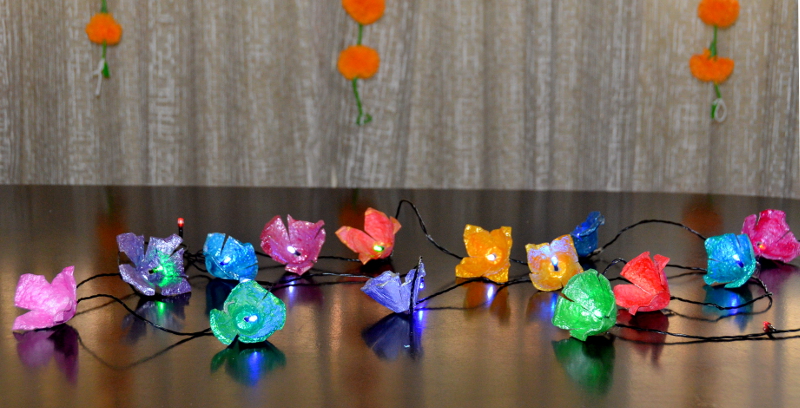Light Decoration from Egg Cartons