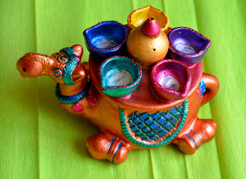 handmade decorative diya for diwali