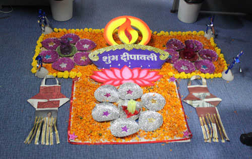 decorative rangoli for diwali