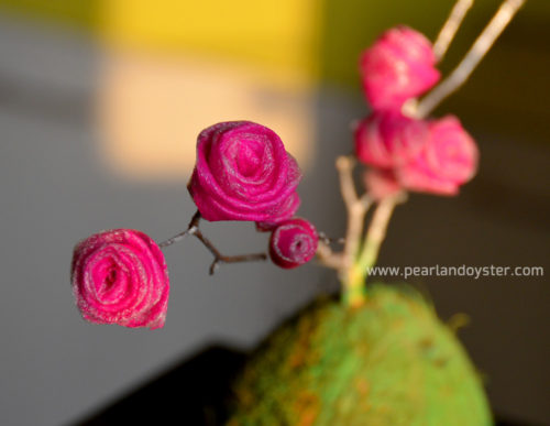 DIY Rose from Wrapping Paper