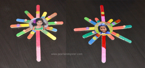 popsicle photo frames