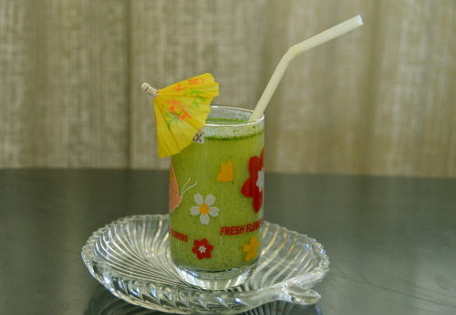 green summer cooler drink