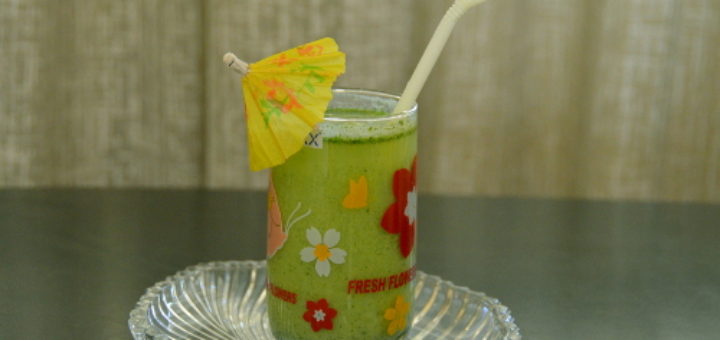 green summer cooler drink