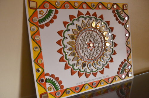 Lippan art work from Kutch