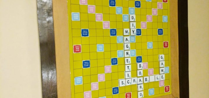 diy magnetic scrabble board